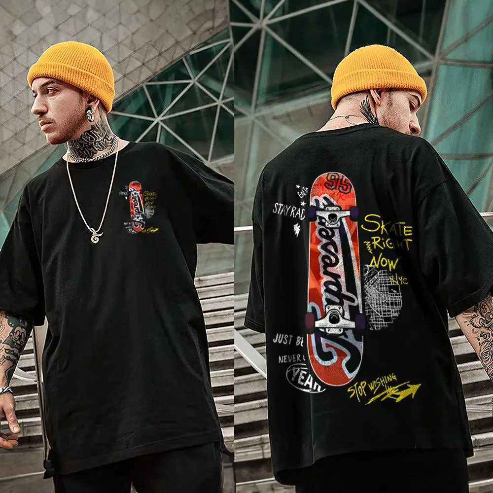 2024 Mens 3D Printed Short Sleeve Street Hip Hop Mens Summer Loose Half Sleeve T-shirtXJ250409