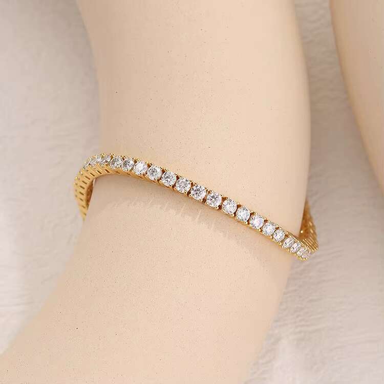Luxury Tennis Bracelet Women Men Accessories 925 Sterling Silver Custom 3mm CZ Diamond Tennis Bracelet