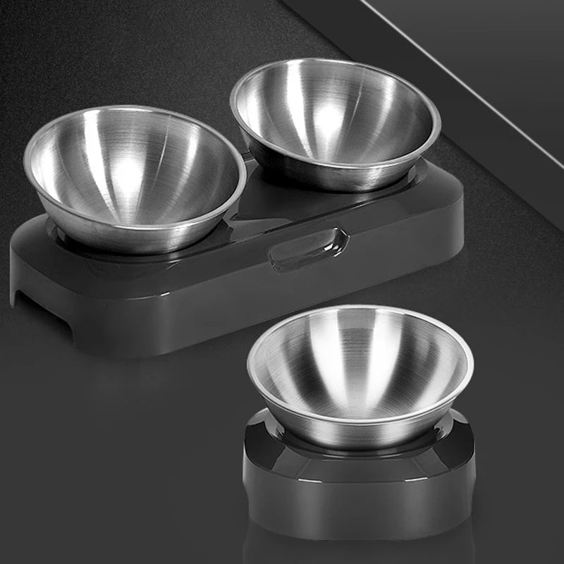 175140 Plastic cat bowls are lightweight, portable, versatile, affordable, and anti-tip, meeting basic daily needs