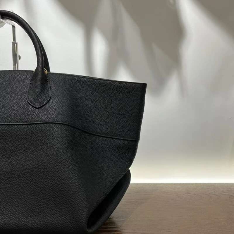 High Quality Office Lady Business Commuter Top-Handle Tote Simple Genuine Leather Handbag Large Capacity Cowhide Bag Female