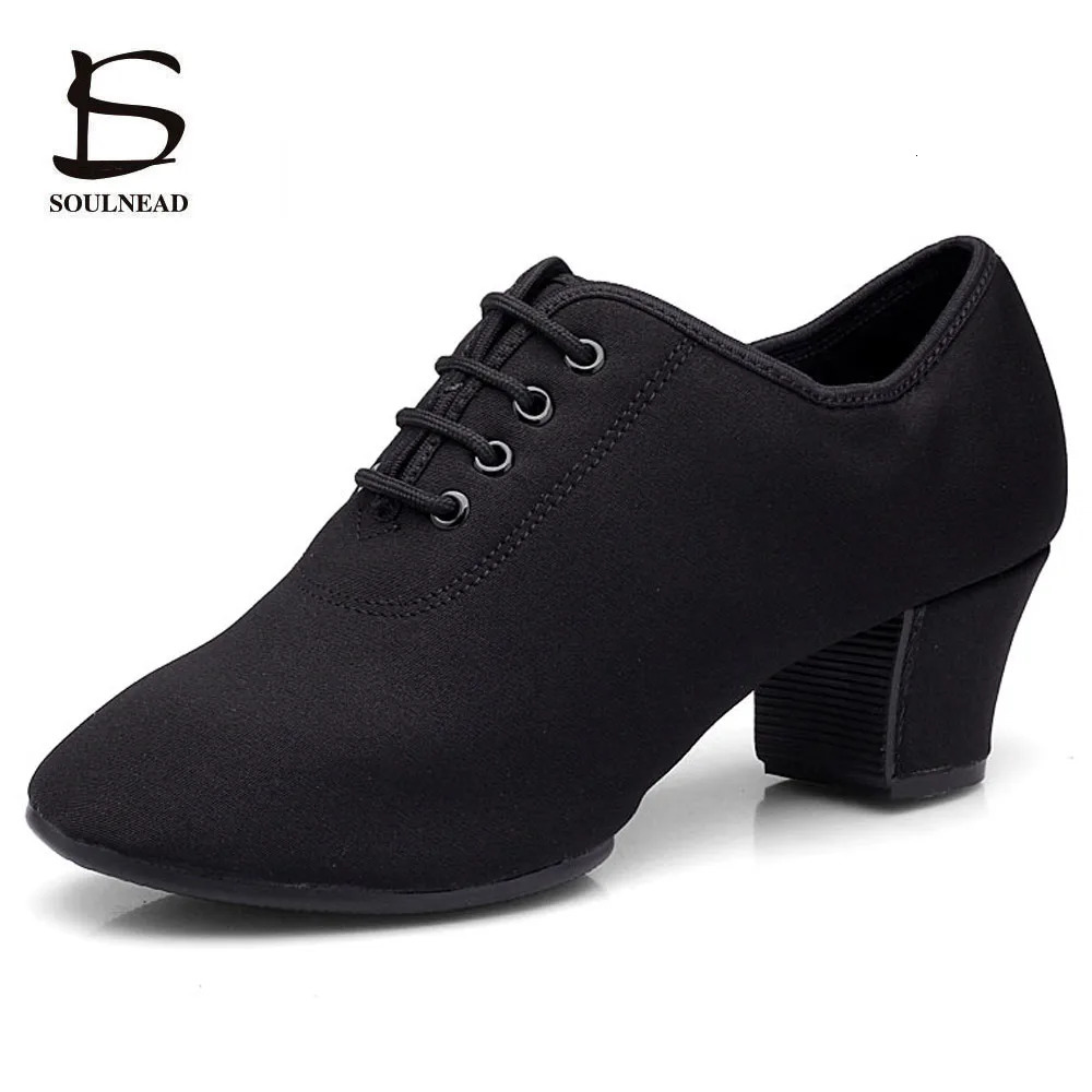 Women Dance Shoes Jazz Latin Ballroom Salsa Dancing Shoe High Heels Ladies Practice Training Modern Sneakers Female 250407