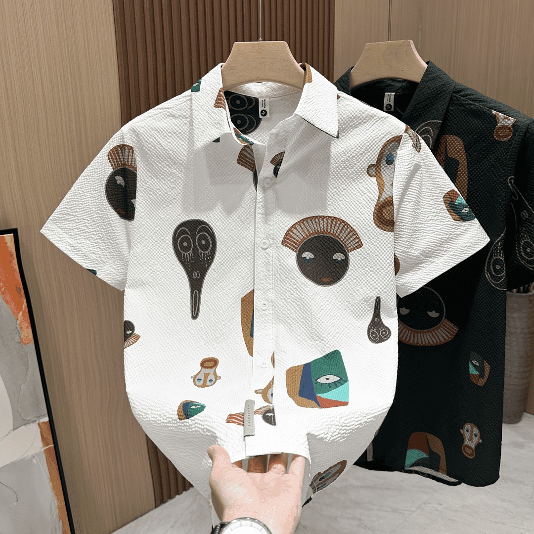 Summer men's thin short-sleeved shirt