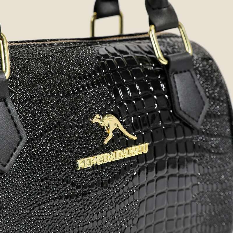 Women Leather Tote Fashion Crocodile Handbag Casual Shoulder For Ladies Women S Messenger Bag