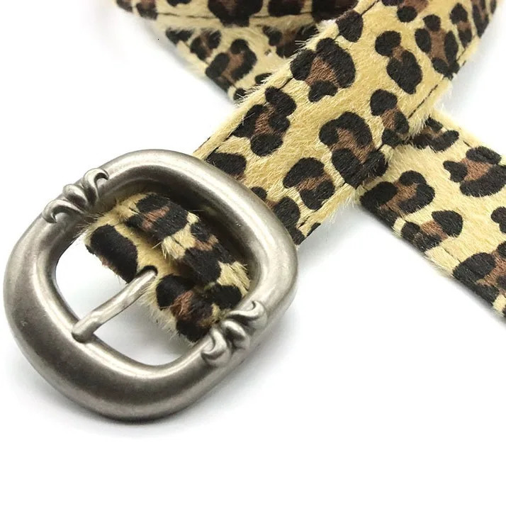 Womens Cheetah Belt y2k Leopard Snake Zebra Pattern Snake Skin Cos Skin Wrinkle Pin Gold Buckle Dress Jeans Set 250407
