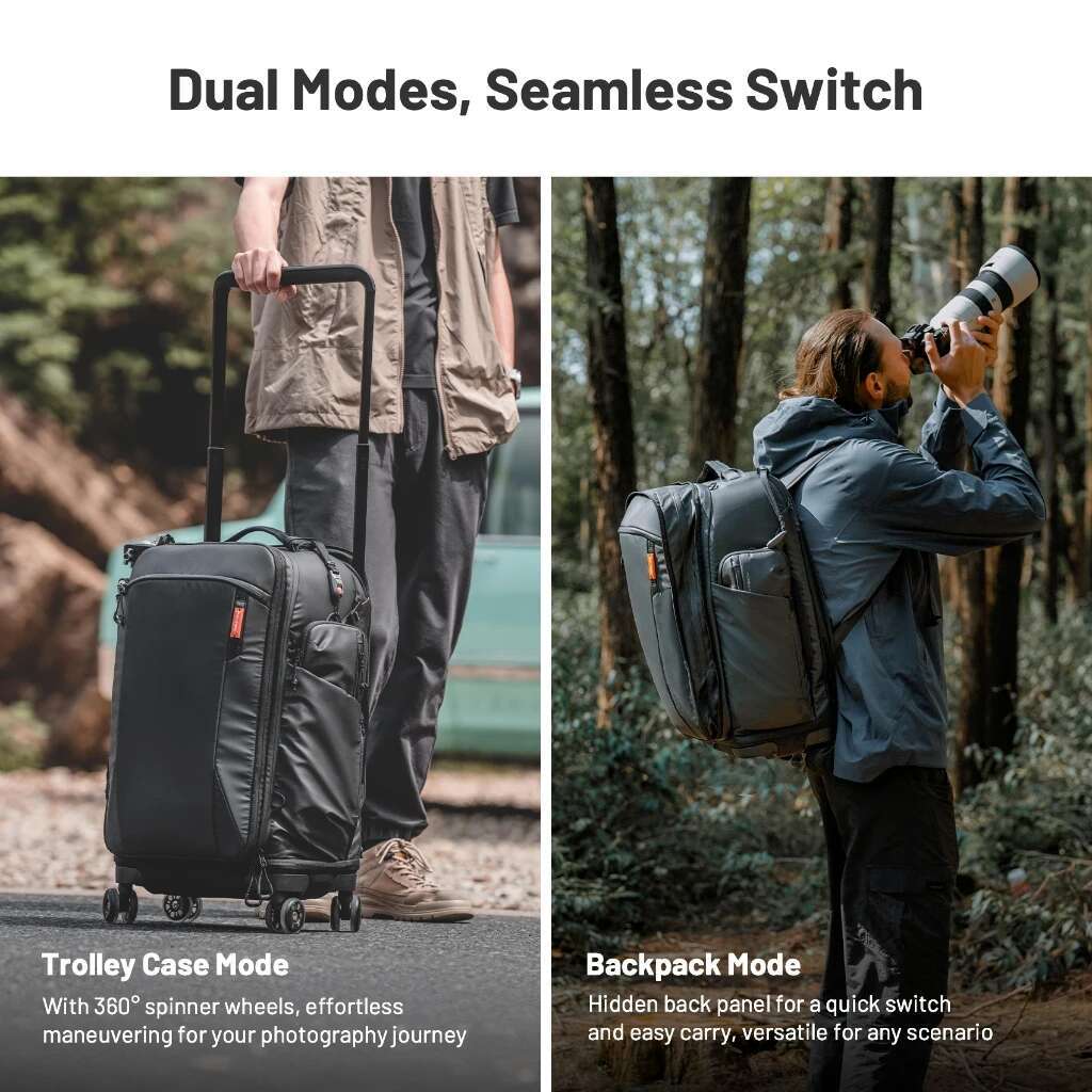 PGYTECH Trolley Photography DSLR Camera Bag Professional Outdoor Backpack Lage Equipment Travel Case