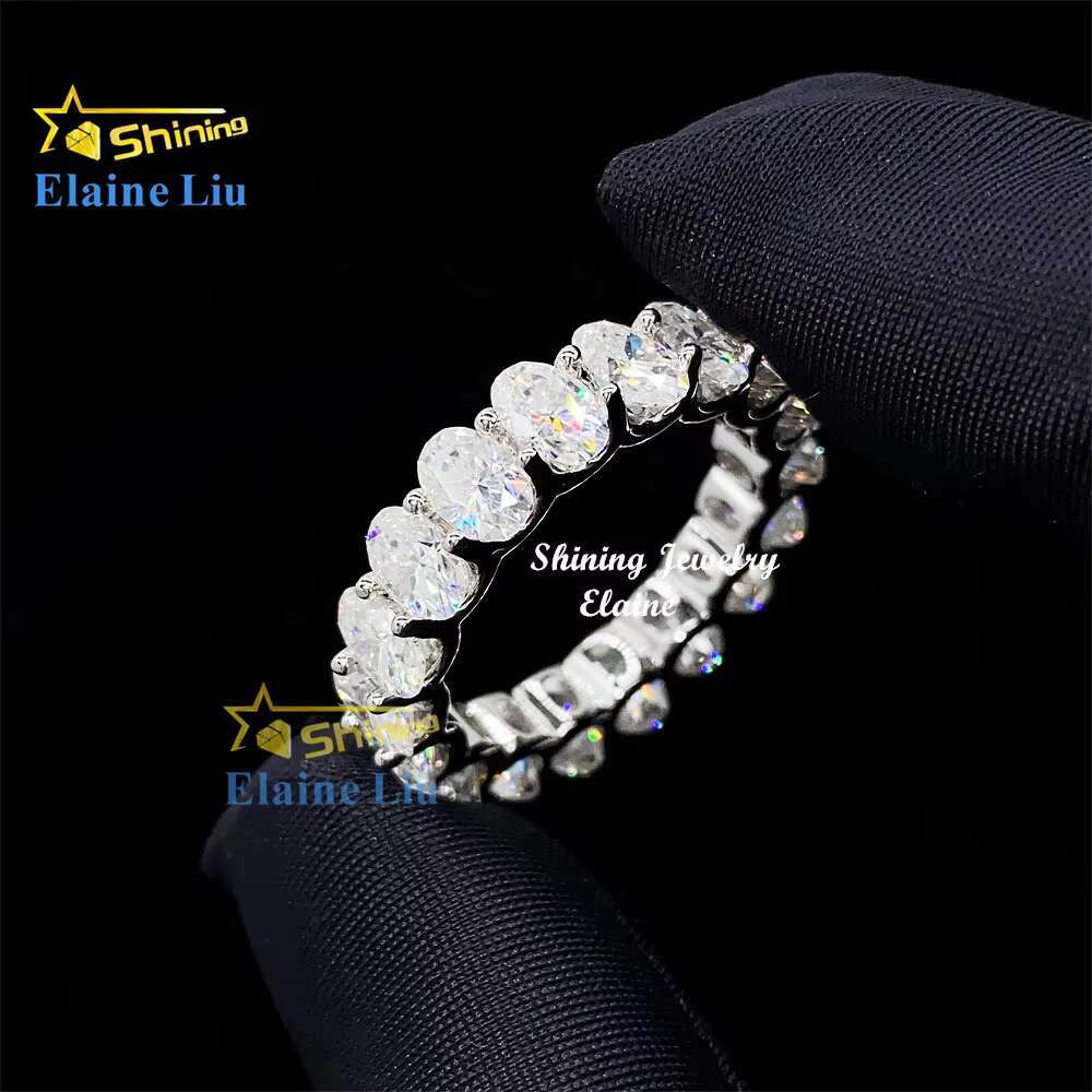 High Quality Luxury Hip Hop Cz Zircon or Vvs Moissanite Custom Fine Jewelry Rings