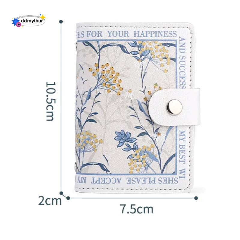 New Slim PU Leather Holder Wallet Multiple Slots Credit Bank ID Bag Organizer Pocket Bus Money Card Storage Clips ddmythur