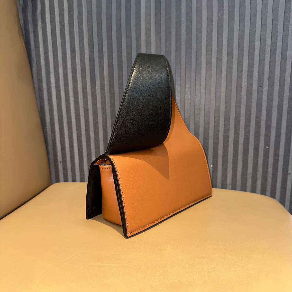 Women's 2024 Trend Female Handbags Retro Solid Color PU Leather Shoulder Underarm Ladies Shopper Hobos Bag