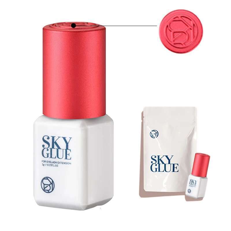 10 Bottles SKY Glue For Eyelash Extension Korea 5ml Black Red Blue Cap Beauty Health Lava Lash Shop Makeup Tools Adhesive