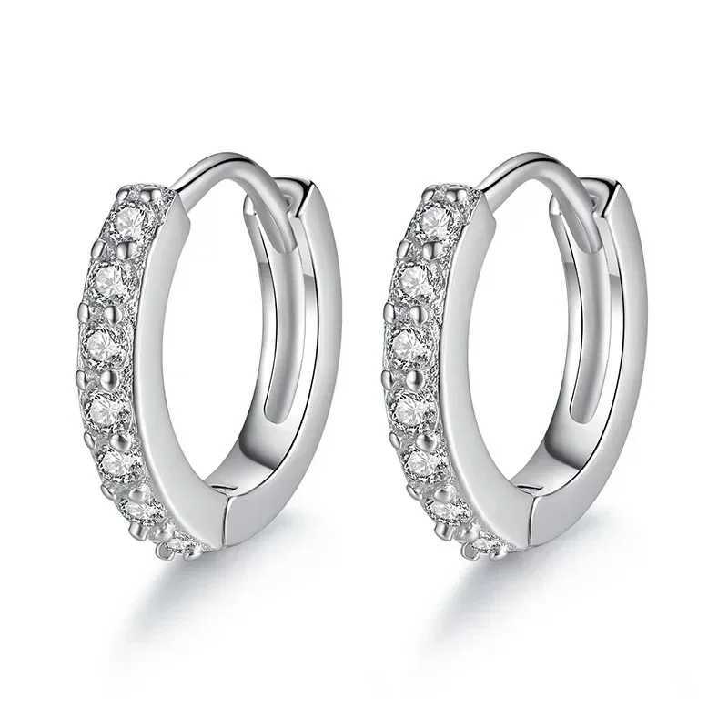 925 Sterling Silver Jewelery Gold Earrings Circle For Women Making Female Valentines Day Gift Party Engagement Z250408