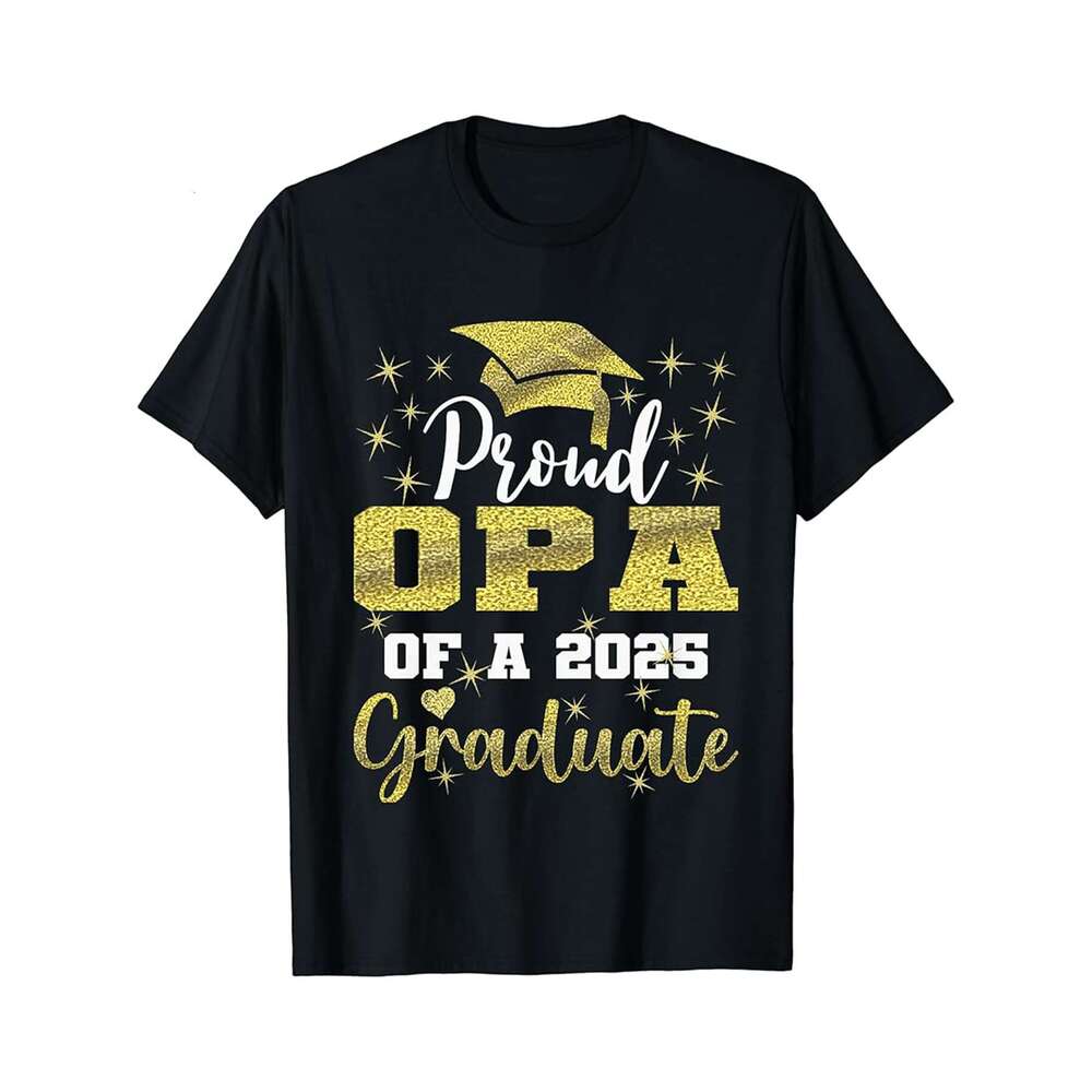 Designer T shirt Super Proud OPA of 2025 Graduate Senior Graduation Family - 220g Tshits