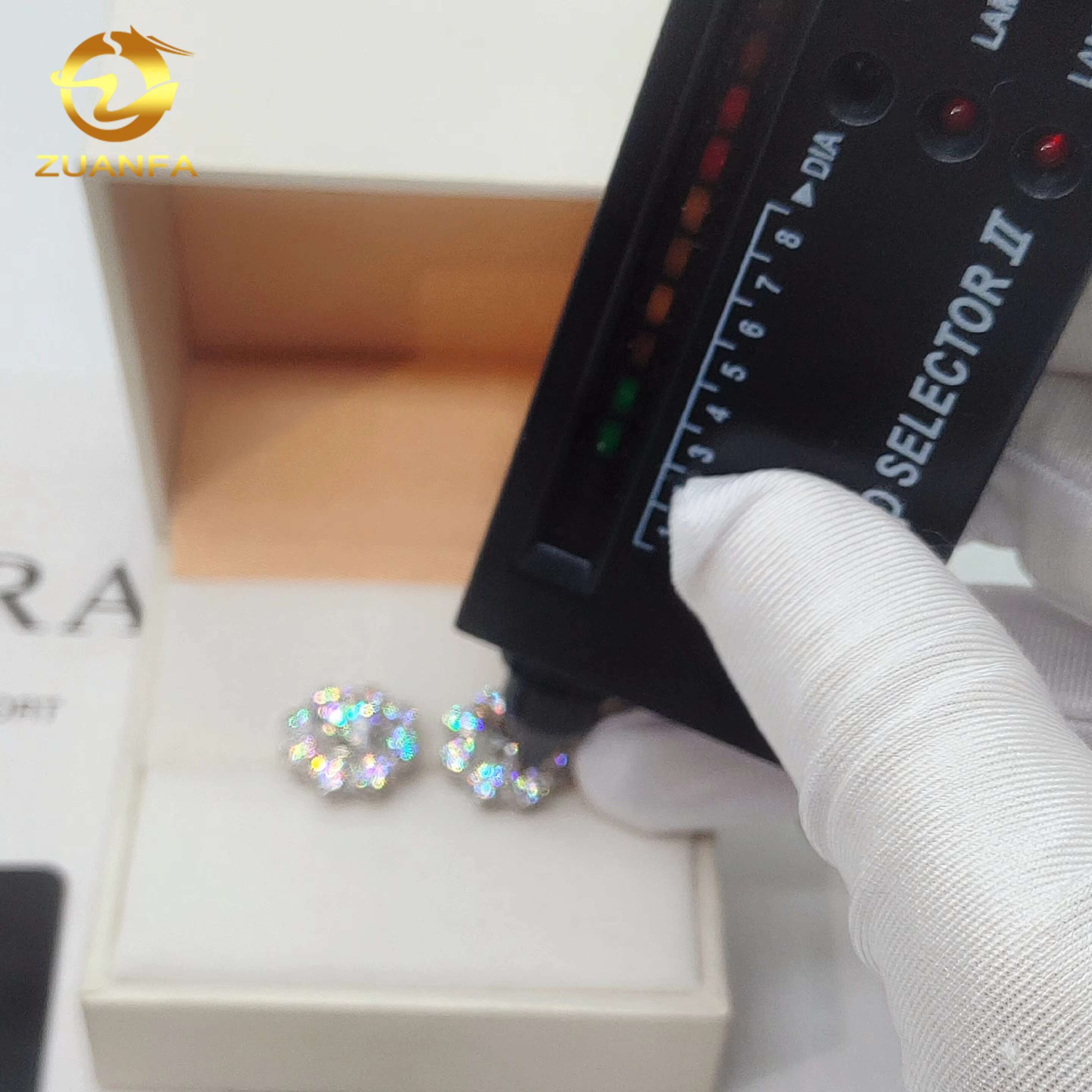 925 Sterling Silver Moissanite Earrings Women Luxury Ear Studs 15mm Flower Cluster Lab Diamond Earrings