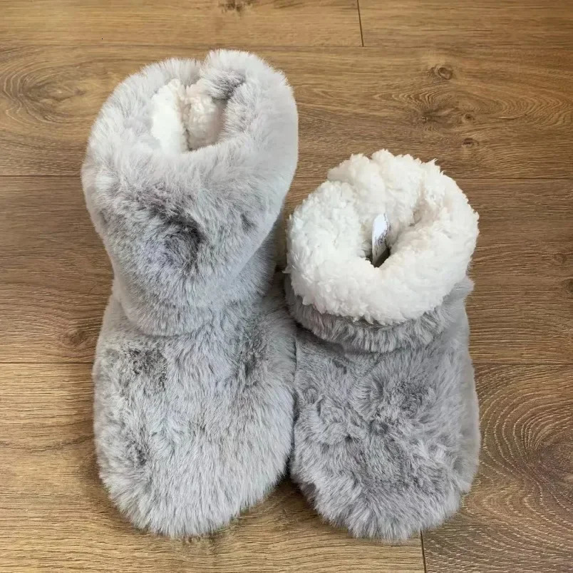 Home Fuzzy Slipper Women Winter Fur Men Male Warm Plush Indoor Flat Female Room Fluffy House Floor Wool Fleece Shoes Boots Hairy 251107