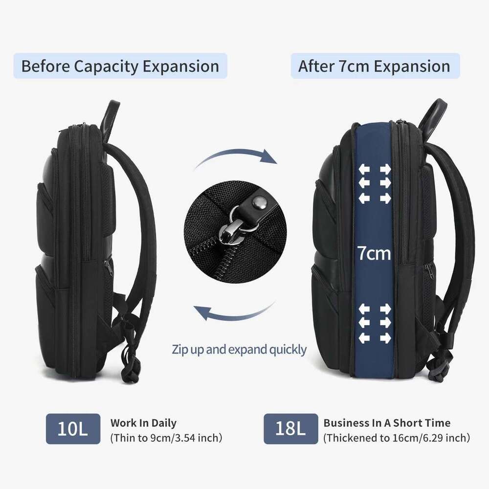 Women's Bags Lifetime Warranty Expandable For Men 15.6inch Laptop Male Thin Business Backpack Travel Bag College Schoolbag