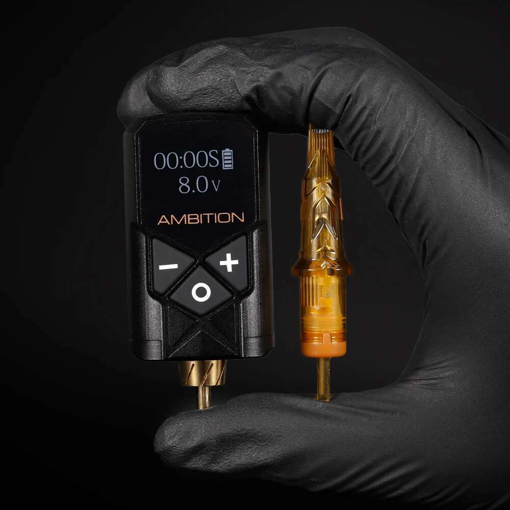 Ambition Kuark 1800mAh or 2400mAh RCA Interface Wireless Battery Power Supply For Rotary hine Professional Tattoo