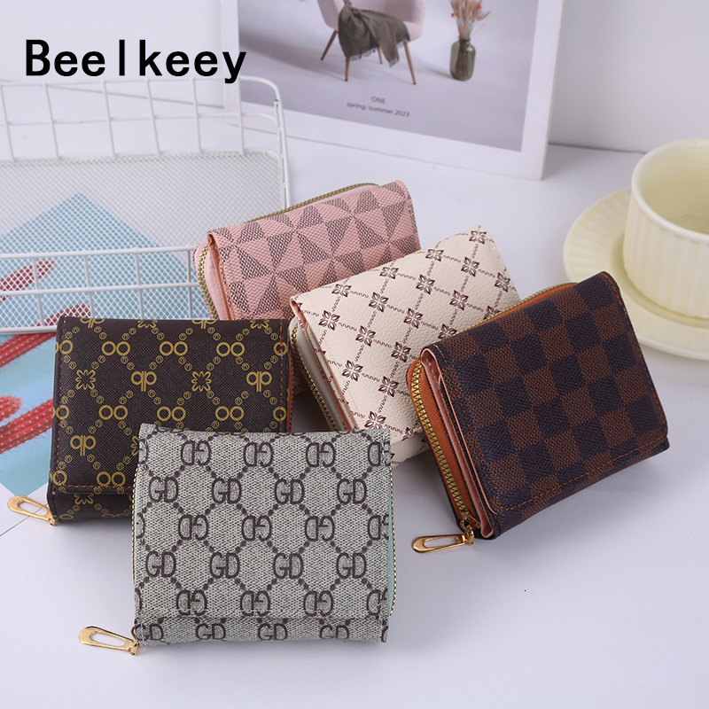 New Wallet For Luxury Bag Women With Multiple Card Slots Large Cash Clip Coin Designer Bag Purse European And American Trendy Zipper And Buckle Short 