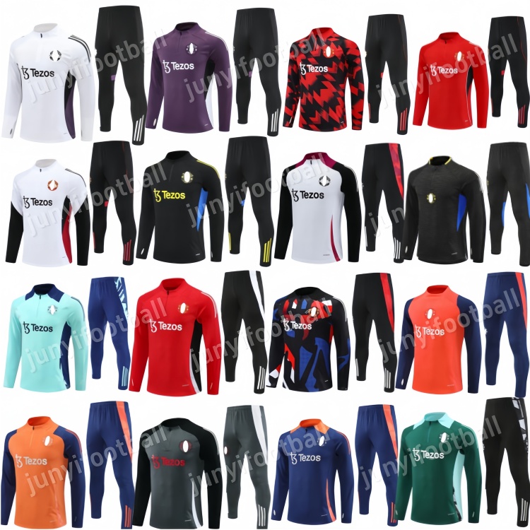 MBEUMO 2025 26 manchesteers United CUNHA football Tracksuits chandal soccer training sets 24 25 HOJLUND MARTINEZ CASEMIRO MAINOO MOUNT B. FERNANES mens kids kits