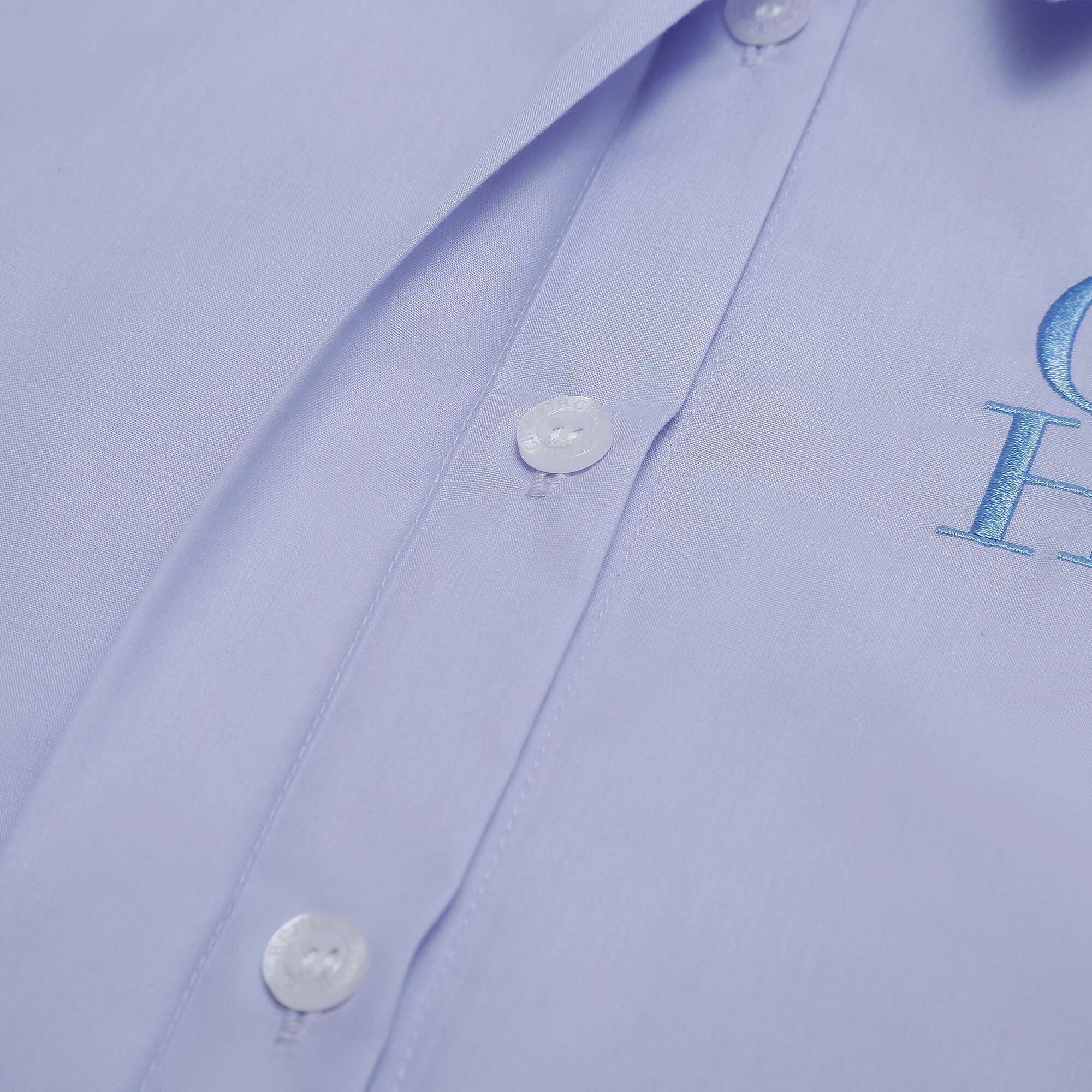 Shirt New Simple Bubble Sleeve Embroidered Commuter Women's Top