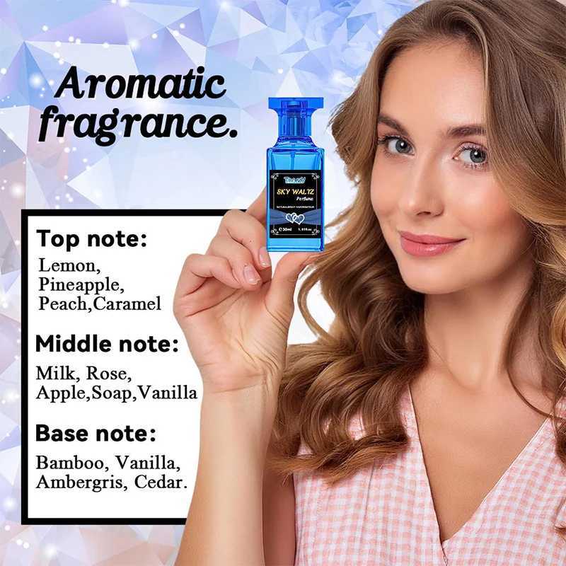 High quality TONFLY Blue perfume Womens Body spray 30ml Long lasting perfume Sky Waltz Fresh Citrus Romantic perfumeXJ250409