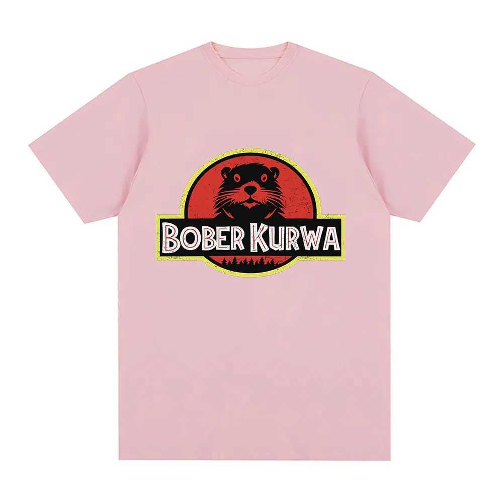 Bober Kurwa Bobr Funny Meme Graphic T-shirt Mens Fashion Hip Hop Short Sleeve Loose T-shirt 100% Cotton Comfortable T-shirtXJ250409