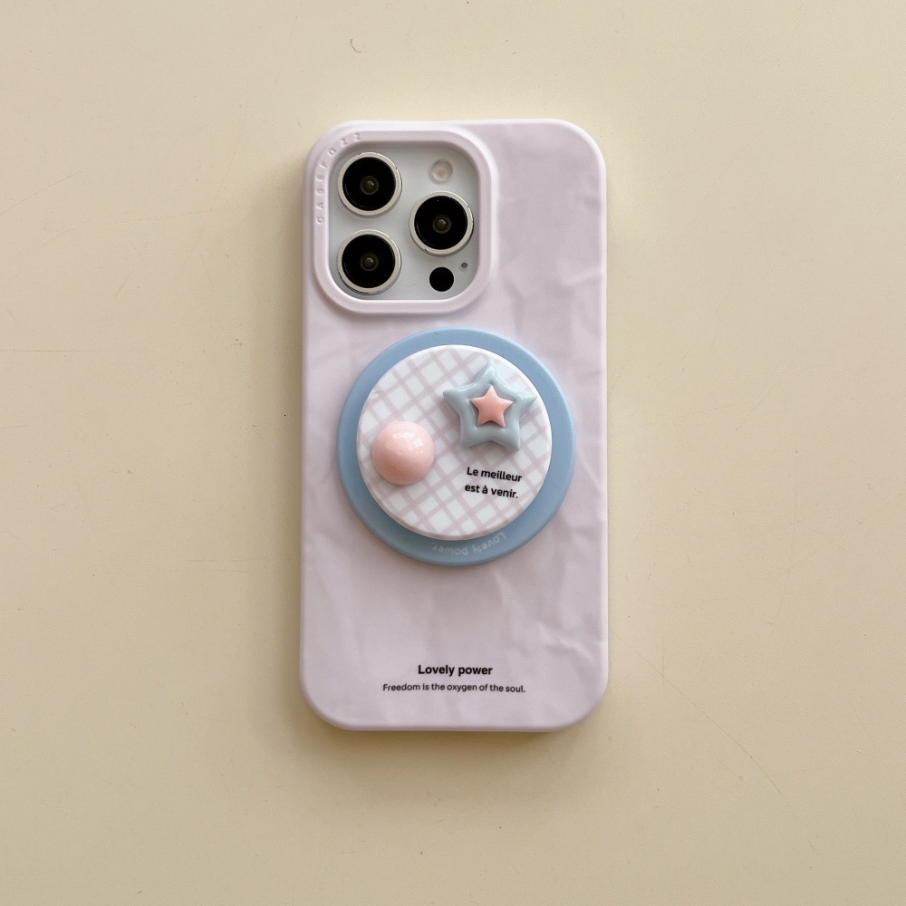Plaid 3D Stand Origami Phone Case Compatible with iPhone 16 Pro Max Shockproof iPhone 15/14 Pro 13