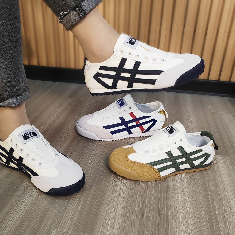 2025 Spring New One Step Canvas Shoes Forrest Gump Shoes Casual Shoes Versatile Lazy Shoes Low Top Shoes Couple Board Shoes