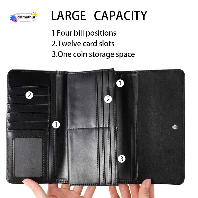 New Personalized Color Picture Tri-fold Long Custom DIY Ladies Wallet Print Synthetic Leather Card Holder Fashion ddmythur