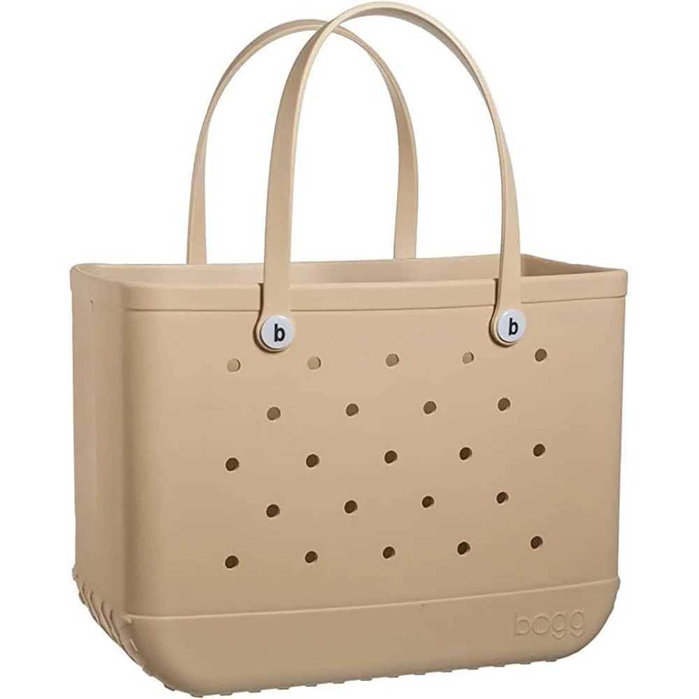 Solid Fi hole durable waterproof beach bag Fi rubber handbag beach boat swimming sports shopping portable Eva handbag Y250409GWR