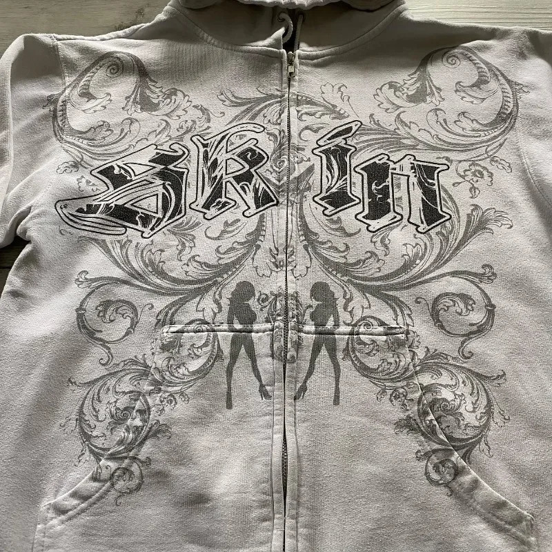 Harajuku Anime Hoodie Y2k Style Streetwear Hip Hop Pattern Printing Men Clothing Loose Casual Fashion Sweatshirt Oversized 250408