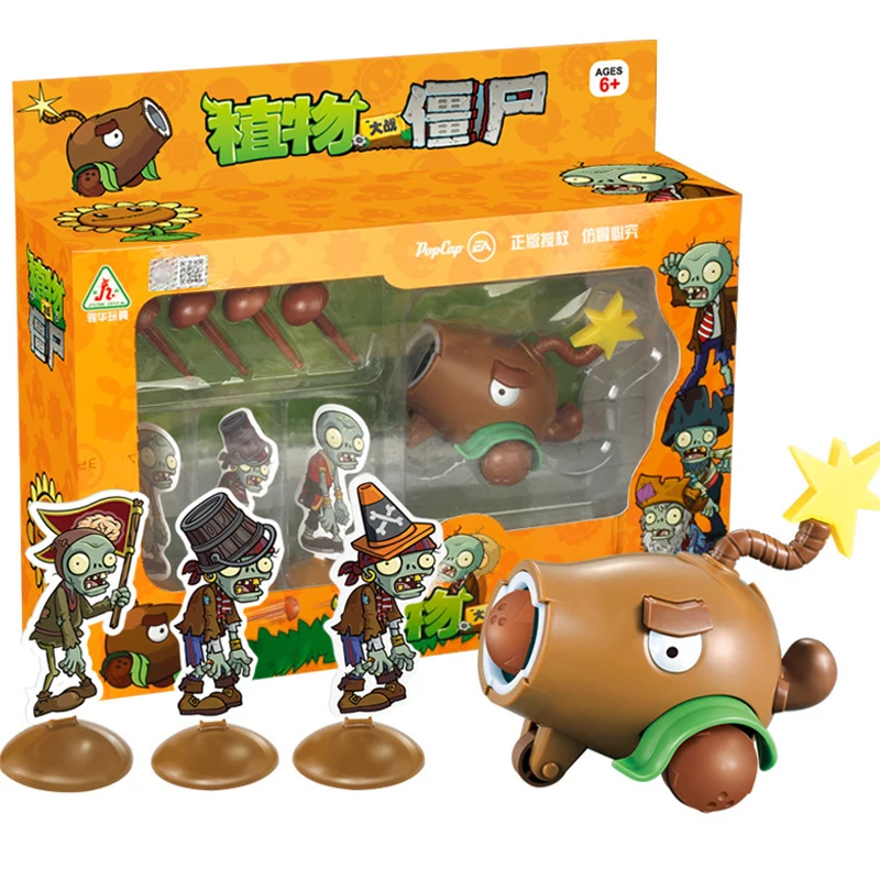 Plants Vs Zombies 2 Licensed Coconut Cannon Pull Back Car Battle Set Bulk Stock Collectible Action Figures Strategy Game Family Kids Gift