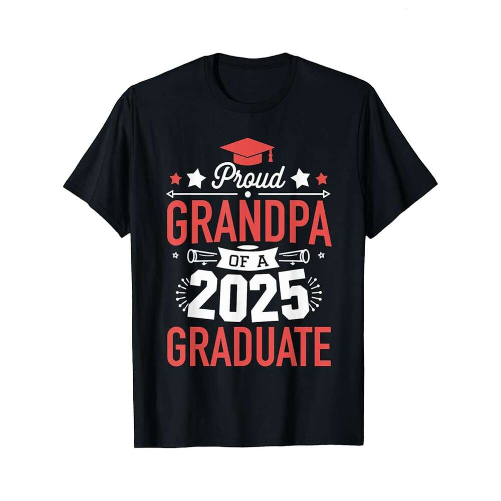 Designer T shirt Proud Grandpa of a Class of Graduate Senior - 220g Tshits