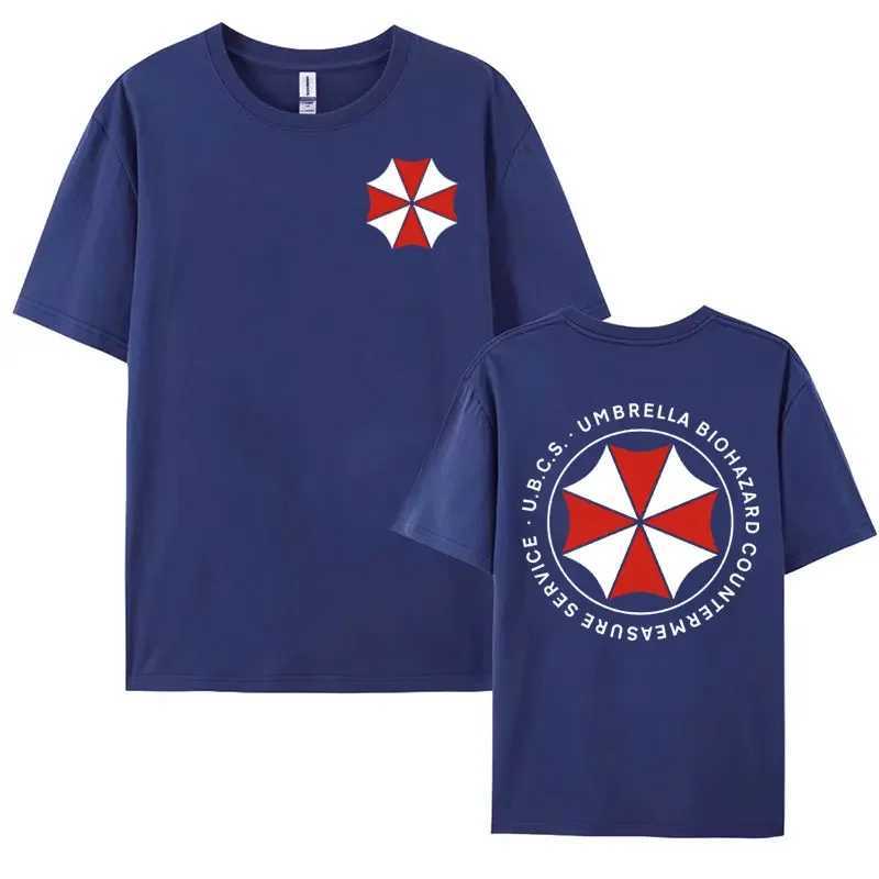 Umbrella Corporate Graphic T-shirt Biochemical Clothing T-shirt Mens Y2k Harajuku Ultra fine Cotton T-shirt Street ClothingXJ250409