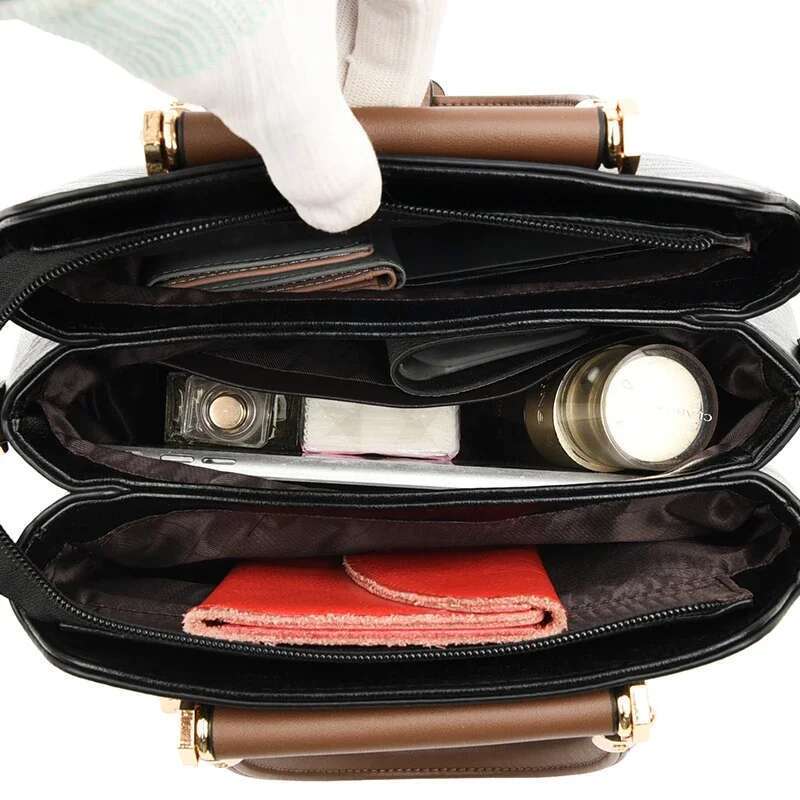 Casual Tote Quality Leather Small Crossbody For 2024 New Handbags Women Bags Designer Simple Shoulder Bag Sac