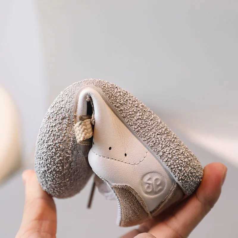 DIMI 2023 Spring Boys and Girls Preschool Shoes Fashion Soft Microfiber Leather Baby Sports Shoes Comfortable Non slip Casual Baby Shoes X250409