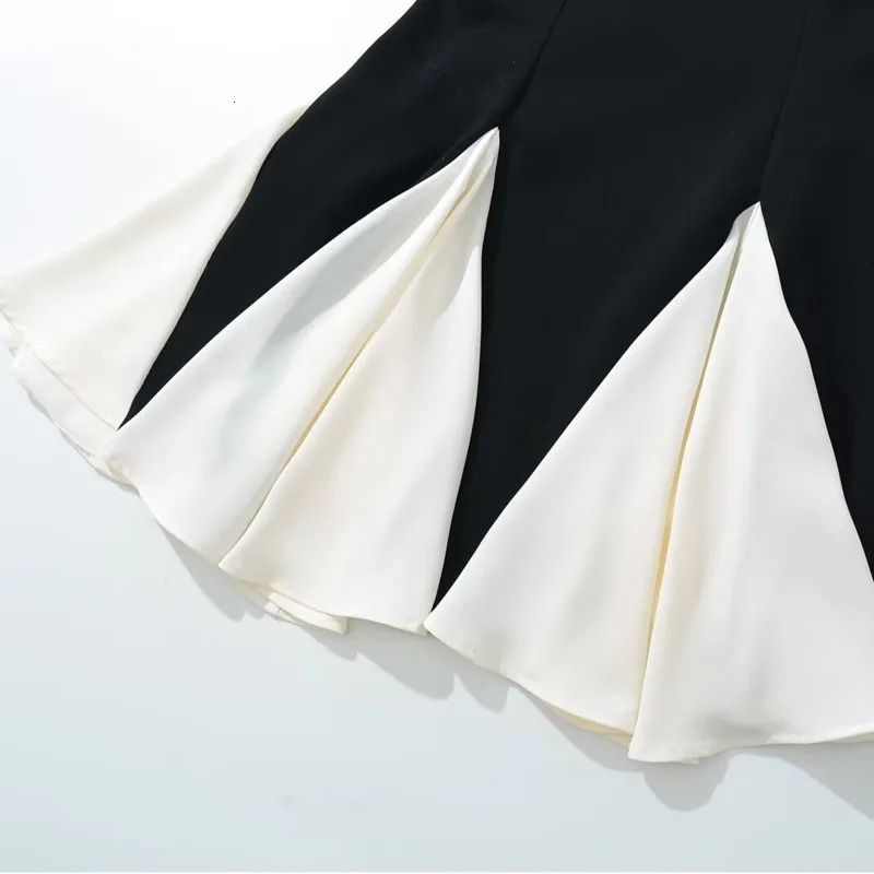 Wxw4825 sleeveless spaghetti strap dress for women split pleated short skirt sexy French style Camisol 250409