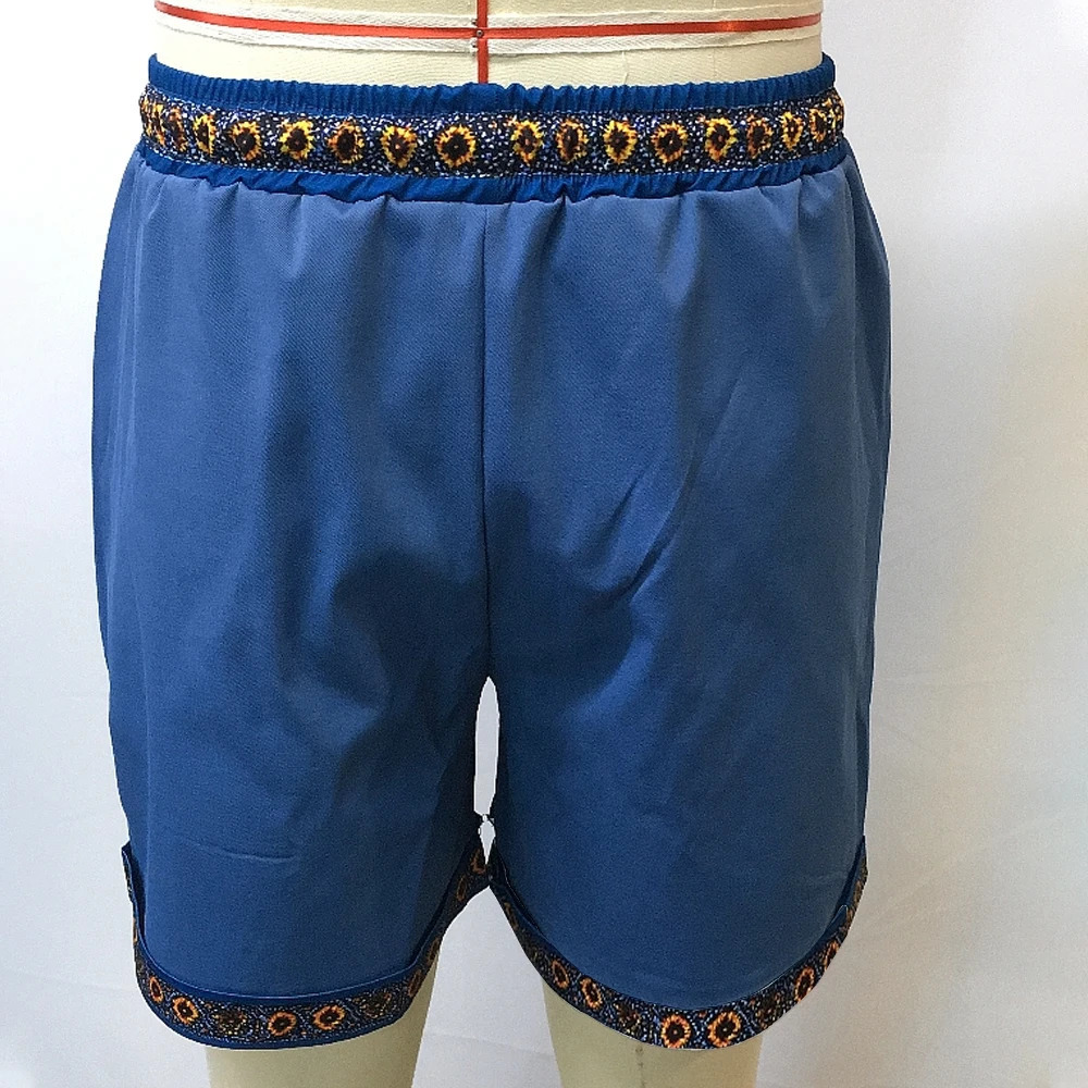 Retro Holiday Beach Shorts For Men Clothing Causal Loose Drawstring Knee Length Pants Fashion Flower Prints Mens Short Pants 250408