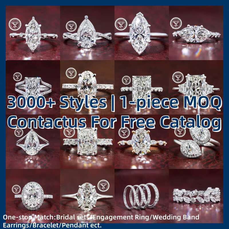 Gia Igi Certified CVD HPHT Lab Grown Created Diamond Engagement Ring for Women 14k/18k Solid Gold Pear Cut Distance Pave