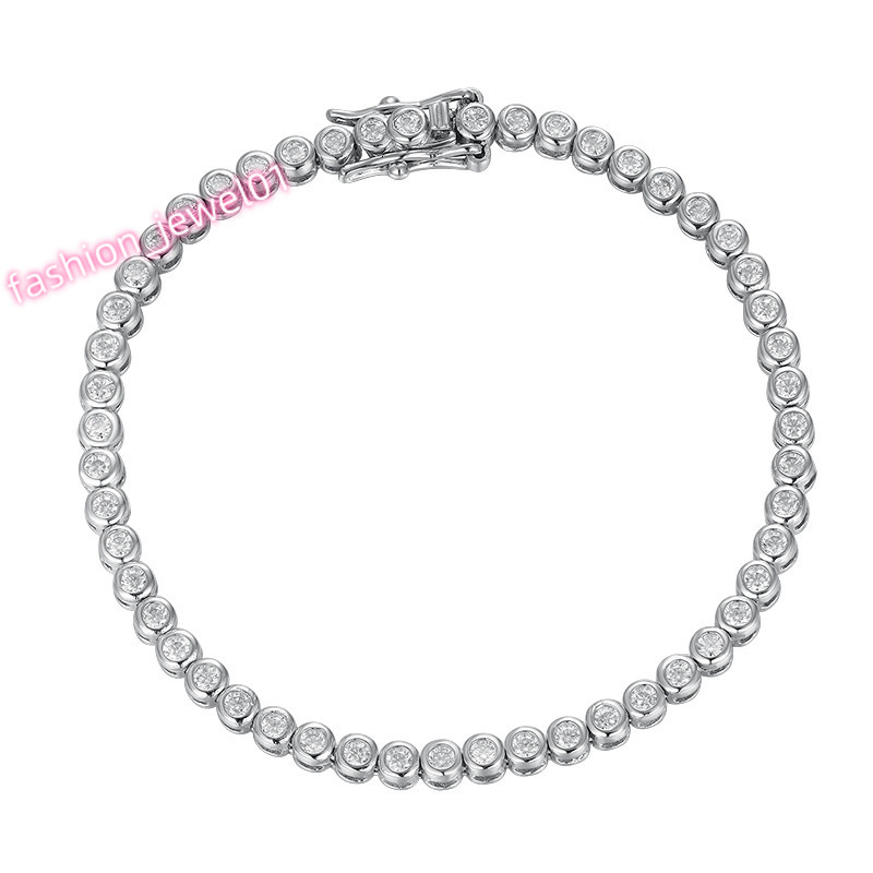 Factory Wholesale D Color Vvs1 GRA Certificate 2mm Moissanite Bracelet Fashion Bracelet Moissanite Bracelet Women