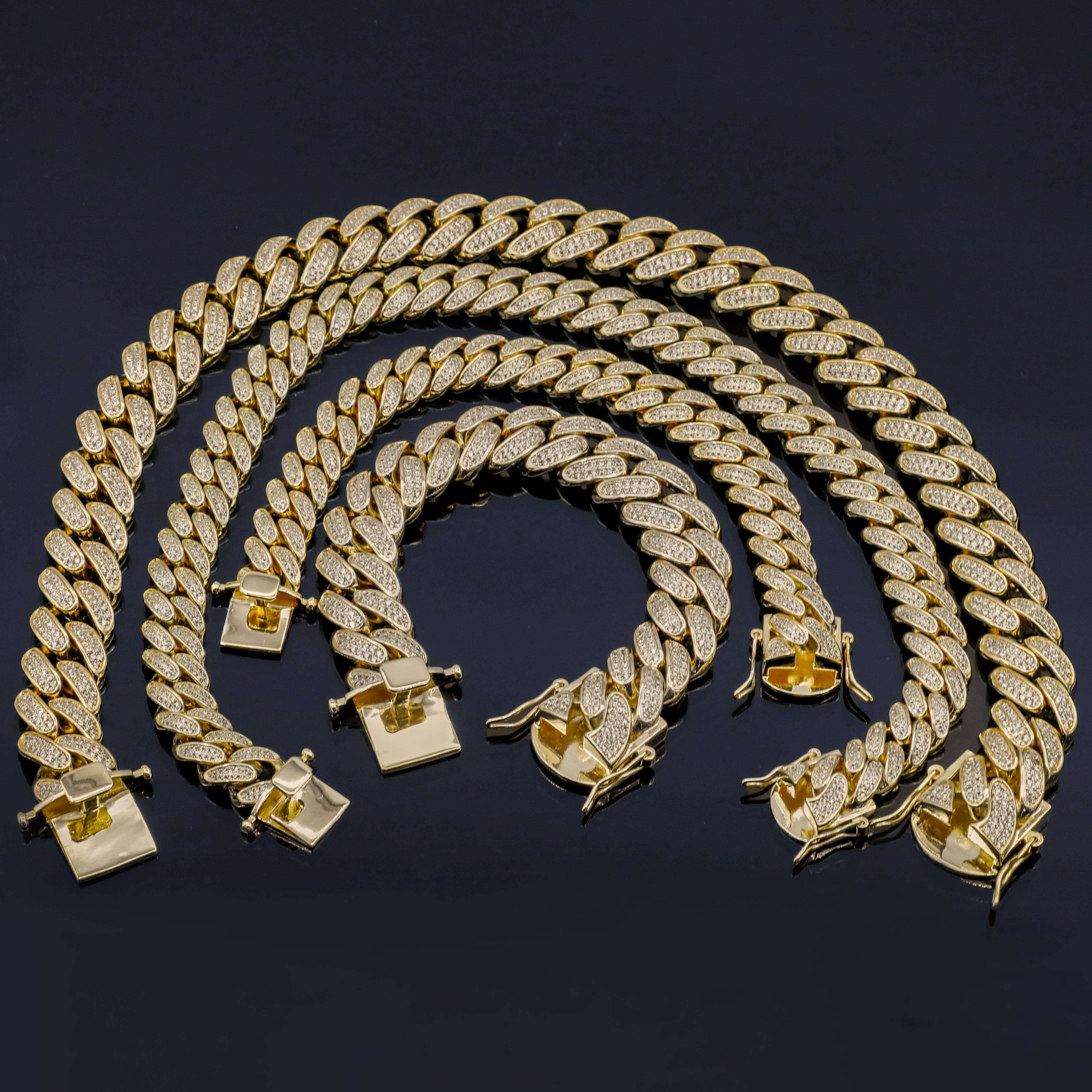 Jewelry Cuba Chain Necklace Fashion Jewelry European Style Hip Hop Cuba Chain With Chain Street Accessories Tide Male Necklace