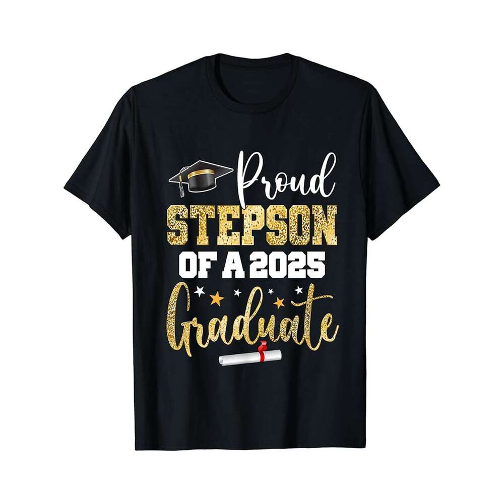 Designer T shirt Proud Stepmom of a class of 2025 graduate senior graduation - 220g Tshits
