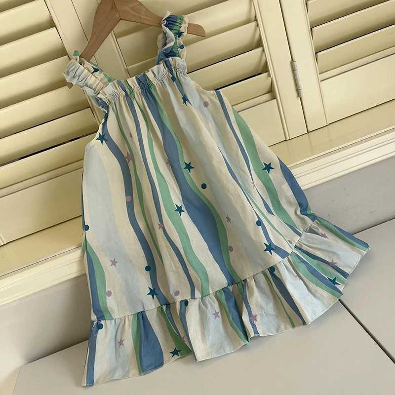 Childrens Pajamas Brothers and sisters Summer Family Clothing Boys Shirts Pajamas 2PCS Girls Pendant Dress Night City S2548