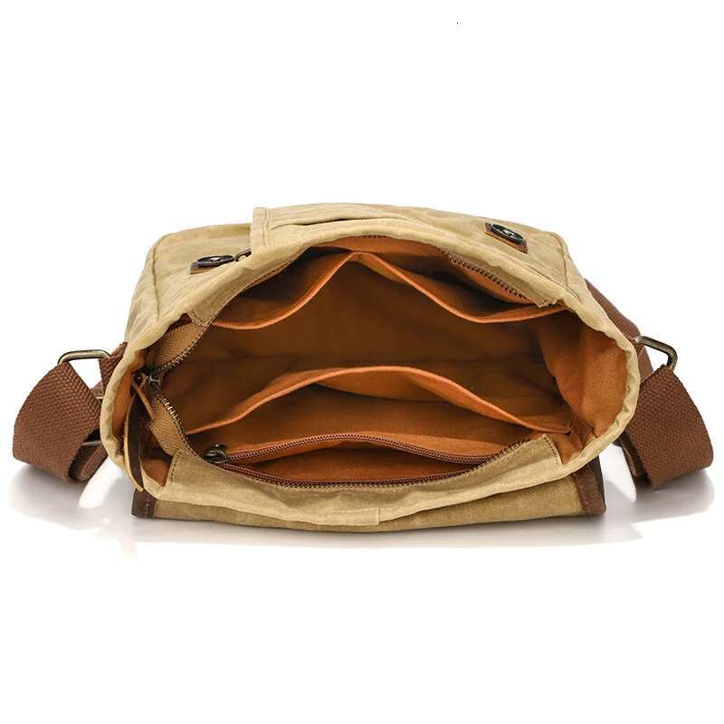 Men Anti Theft Travel Bags Vintage Style Leather Sg For Women Waxed Canvas Waterproof Crossbody Shoulder Bag
