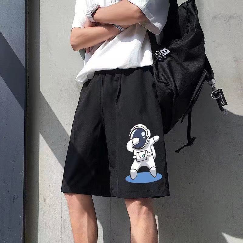 2025 New Designer Men Shorts Ice Silk Summer Men's Trendy Brand Ins Mid Length Shorts Thin Korean Version Loose Casual Five Quarter Pants