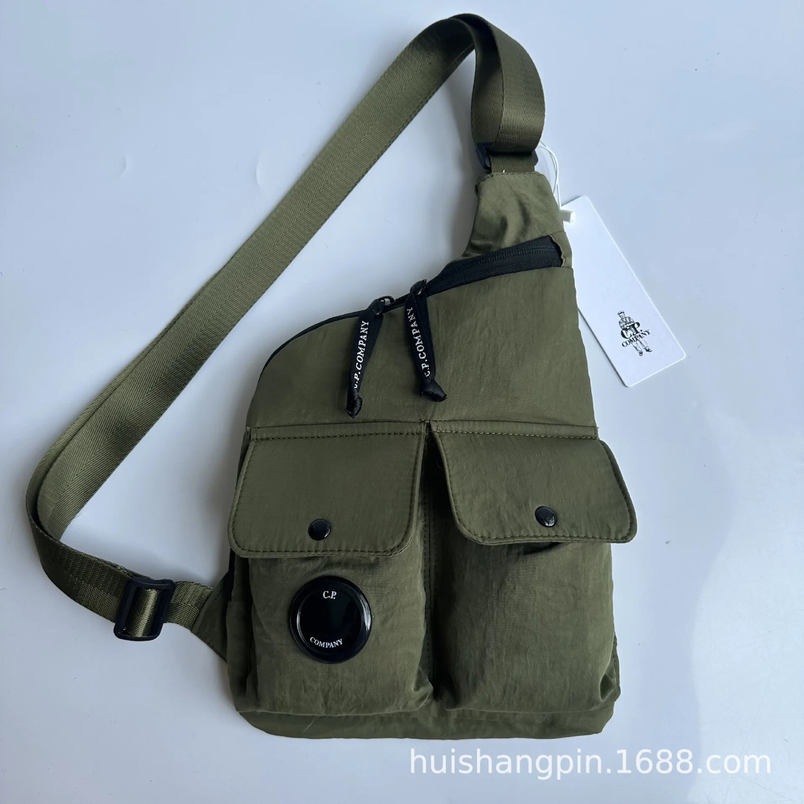 CP single shoulder strap cross body bag suitable for mens chest 250408