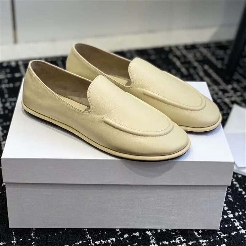 Soft soled loafers for women's spring and summer new style one foot casual shoes suede flat sole single shoe trend