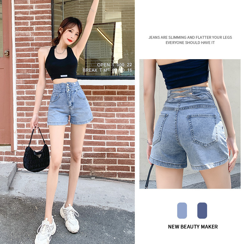 2025S Women s Designer Shorts Summer High Waisted Denim Shorts Slim Fit Design New Slimming Plus Size A line White Ultra Short Hot Pants Beach Pants