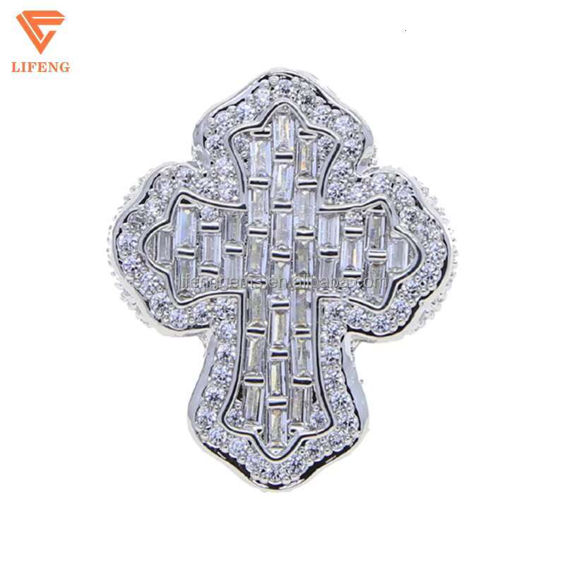 Luxury Custom Jewelry Moissanite Letter Fashion Hip Hop Ring Moissanite Ring Iced Out Championship Style Classic Rings for Men