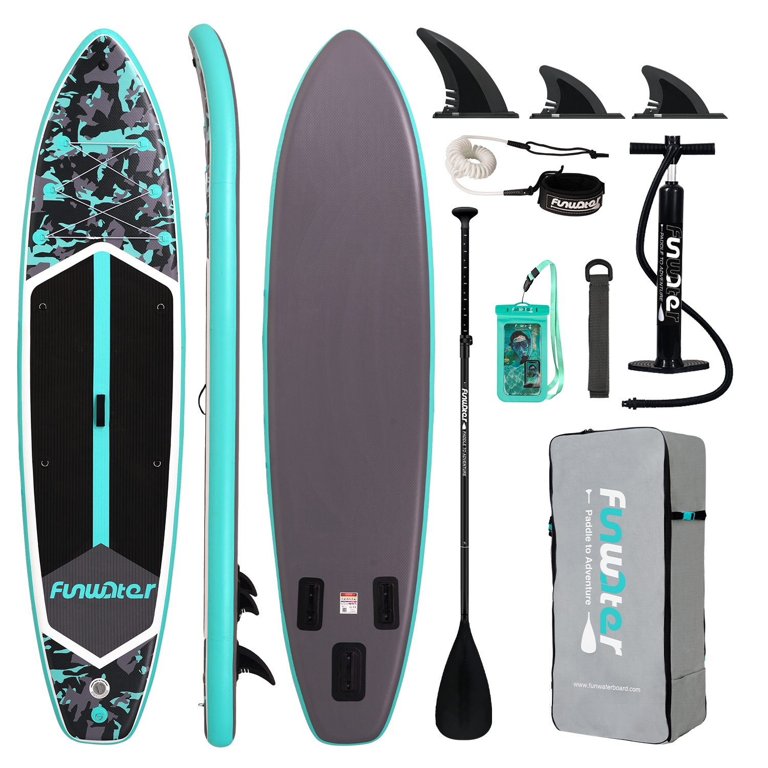 FUNWATER Surfboards paddleboard 11'6" inflatable surfboard Padel wholesale Stand Up Paddle Board Surfboard Sport Sporting sup boards surfing