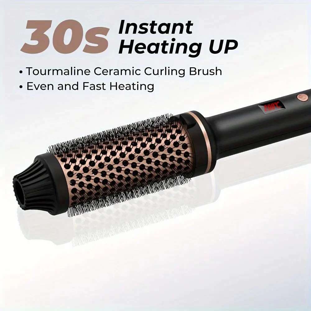 Valentine Gift Curler Straightener Electric Hair Brushes Hot Comb Professional Curg Iron Heated Anti-Scald Thermal Brush