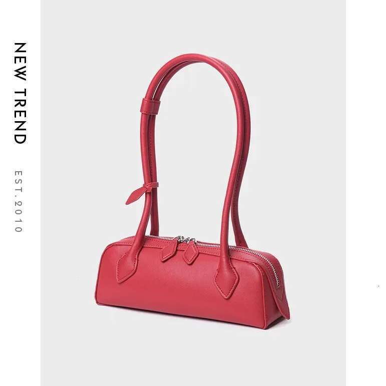 2024 New Women Genuine Leather Armpit Candy Color Purses And Handbags Large Capcity Bags